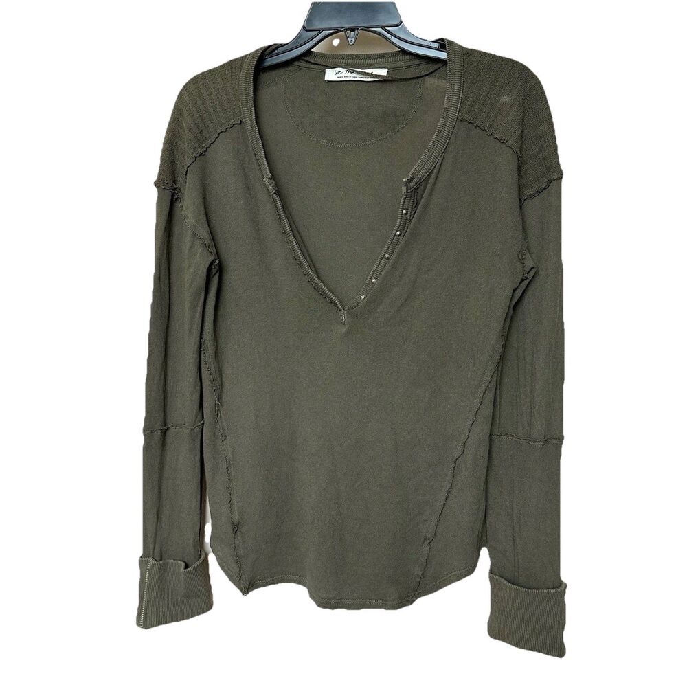 We The Free Shirt Women’s Sm Long Sleeve Olive Green Fairy Grunge Y2K Indie Alt